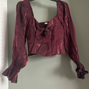 Burgundy shirt size small